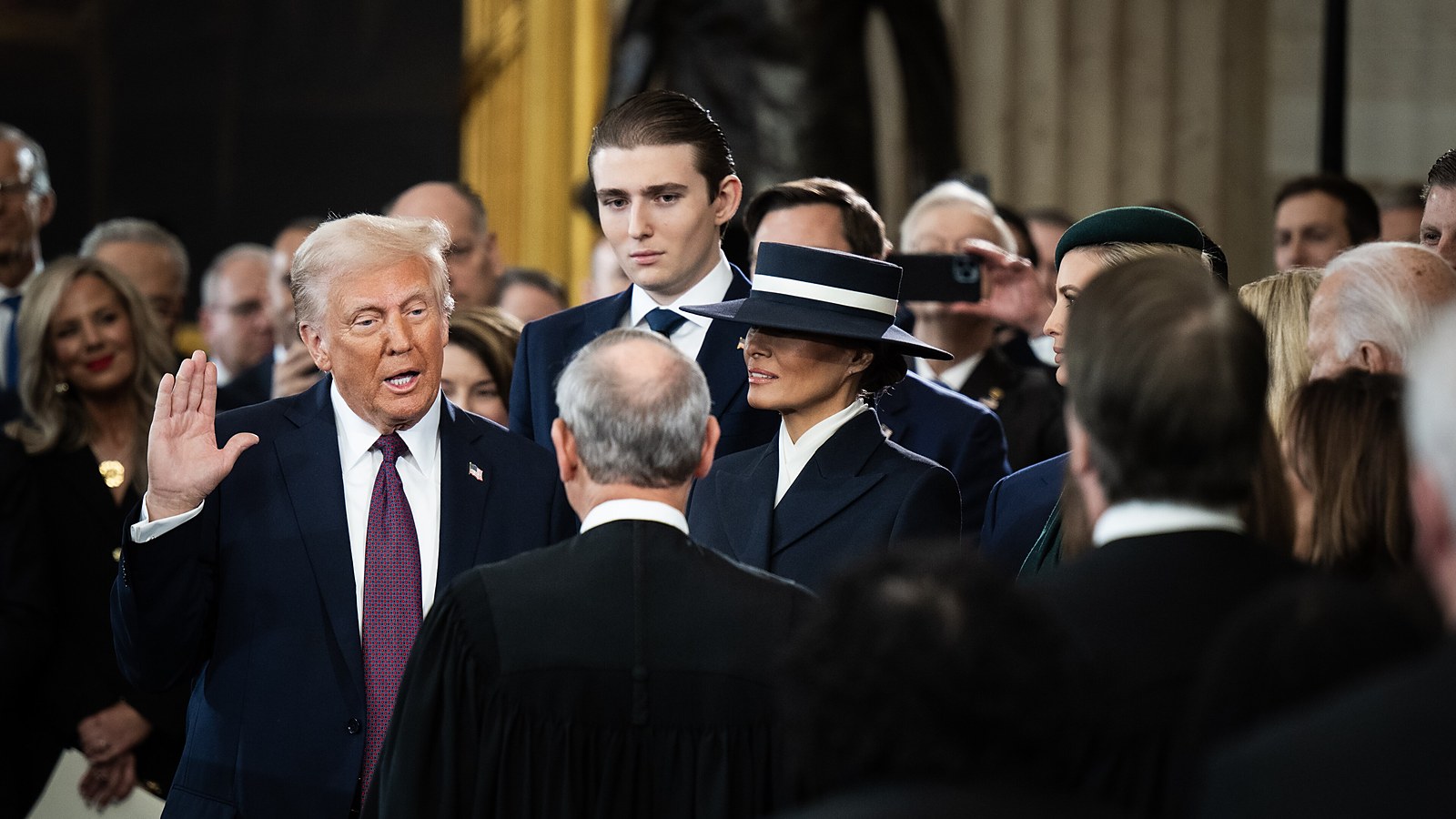The US Mint has struck a $1 coin bearing Donald Trump's portrait, making him the first living president on American coinage since Calvin Coolidge in 1926 — and it sold out within hours