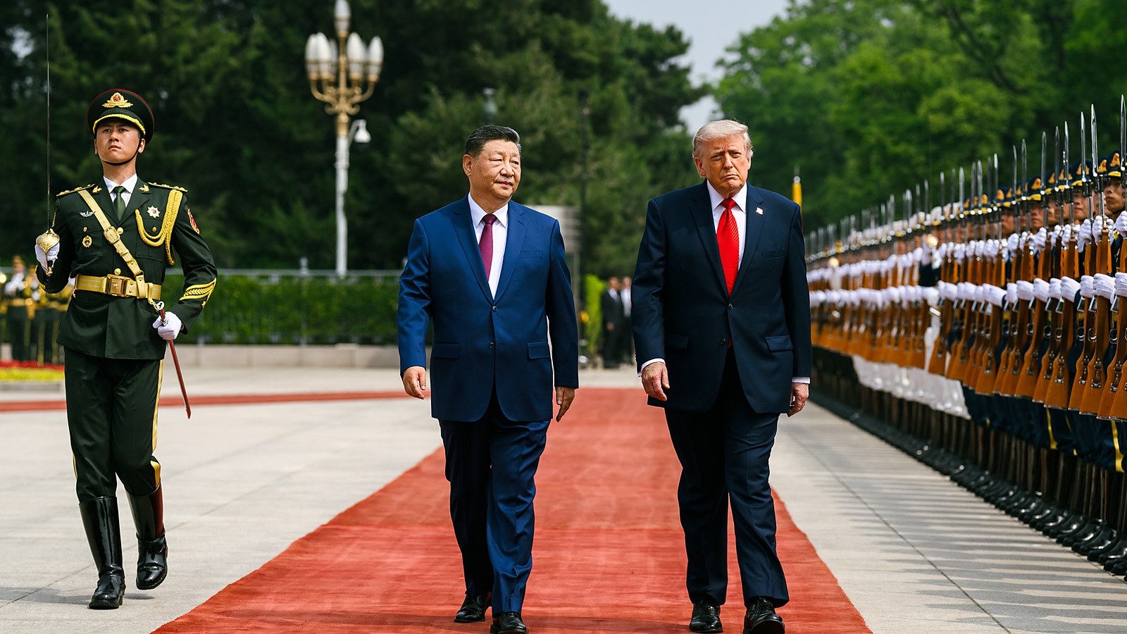 Trump and Xi end a three-day Washington summit with two pandas, 100,000 student places, a two-month trade truce extension and an AI hotline — and no movement on Taiwan, Iran or chips
